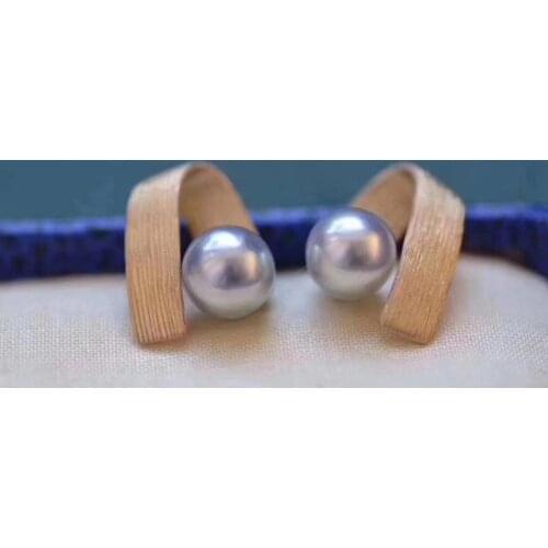 Creative 925 Sterling Silver Earrings Settings Mountings Findings Jewelry Parts Fittings for Pearls Beads Stones Agate Corals