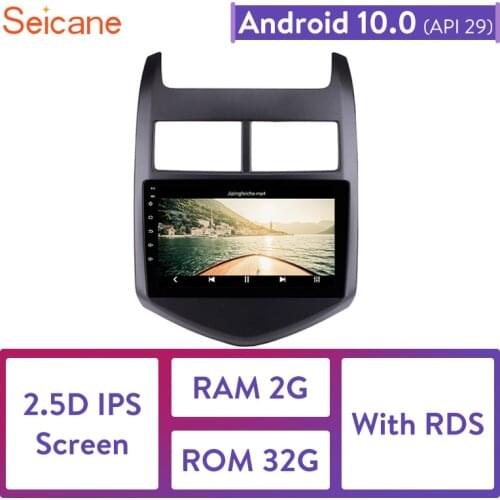 Seicane 2GB RAM 32GB ROM 2din Android 10.0 Car GPS Multimedia Player For 2010 2011 2012 2013 Chevy Chevrolet AVEO Navi Stereo