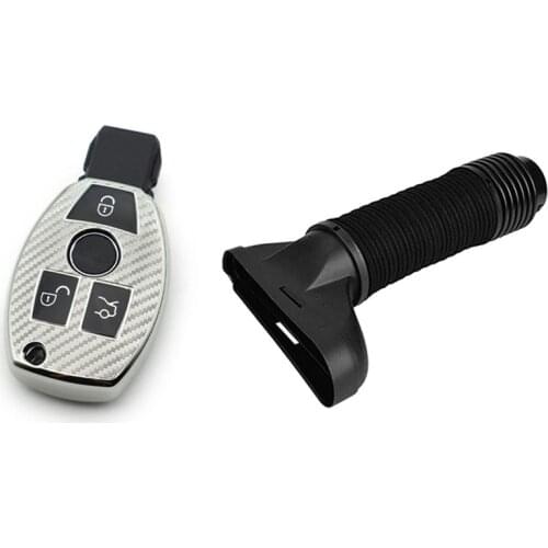 Car Air Intake Tube Hose With Car Key Case Fob For Mercedes-Benz W204 C250 M271 12-15,A B C E S G M V Class GLK CLA GLE