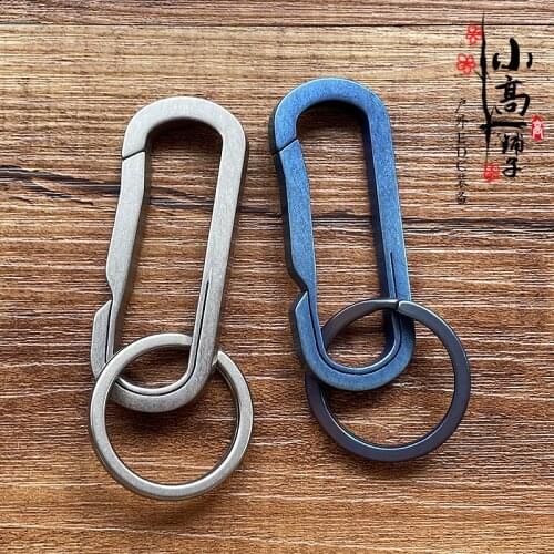 Titanium Alloy Bearing Type Design Key Ring Keychain Multi-purpose Fast Hook Car Key Chain EDC Multi Tools Keychain