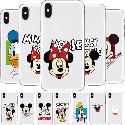 Disney Anime Transparent Phone cover hull For SamSung Galaxy S8 S9 S10e S20 S21 S30 Plus S20 fe 5G Lite Ultra soft case