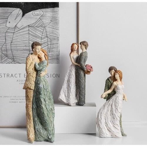 European creative modern wedding decoration character resin ornaments wedding supplies wedding room romantic arrangement gifts