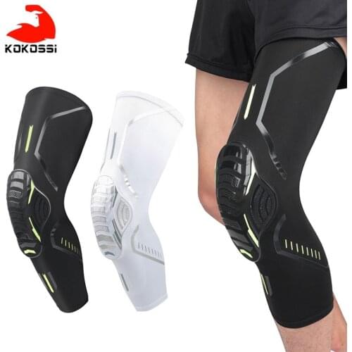KoKossi 1PCS Basketball Kneepads Elastic Foam Volleyball Knee Pad Protector Fitness Gear Sports Training Support Bracers
