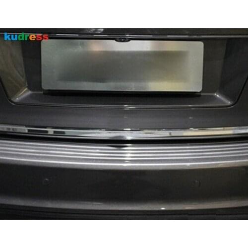 Rear Trunk Bumper Cover Trim For Dodge Journey JCUV For Fiat Freemont 2012 2013 2014 Chrome Tailgate Protector Plate Car Styling