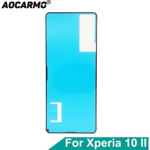 Aocarmo For Sony Xperia 10 II X10ii XQ-AU51 XQ-AU52 SO-41A SOV43 Rear Housing Door Sticker Tape Glue Back Cover Adhesive