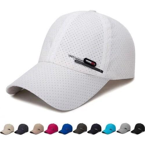 Nieuwe Zomer Man Punch Ademend Baseball Caps Verlengd Rand Zon Bescherming Sport Outdoor Vrouw Reizen Cap