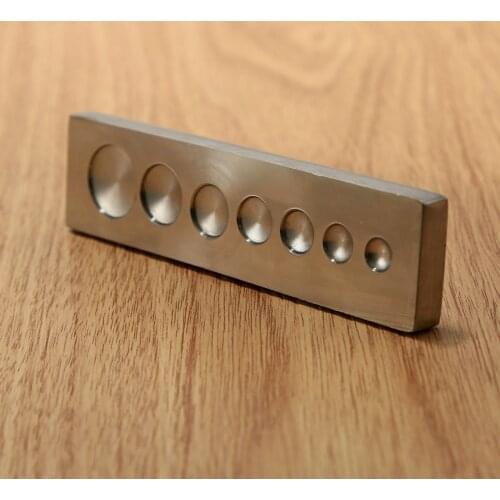 Bottom Plate Hole Punch Snap 7 In One Button Leather Craft Tools Rivet Button Setter Die Base DIY Working Tool Button Setter