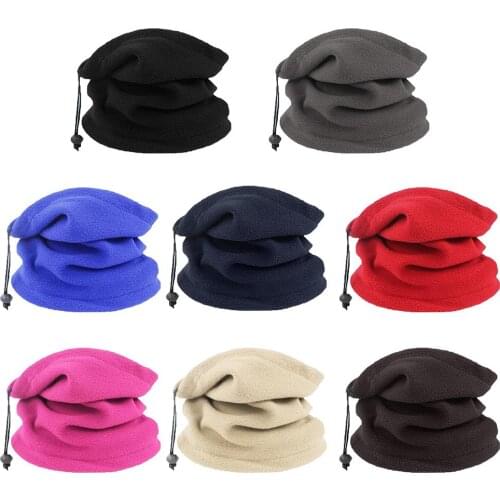 Solid Color Outdoor Cycling Sport Warm Face Mask Neck Gaiter Balaclava Scarf Hat