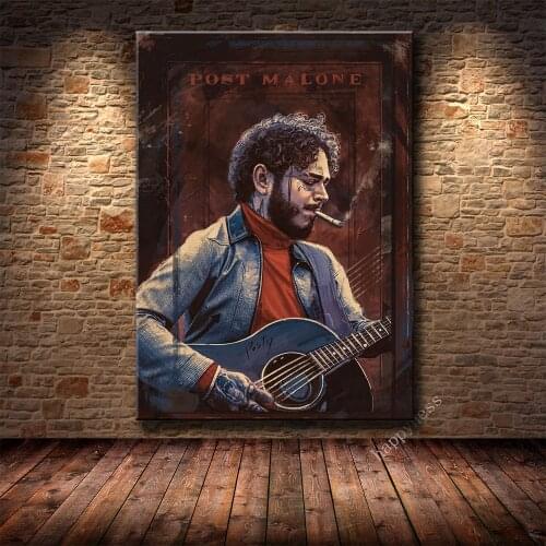Rap Singer Star Travis Scott Post Malone Poster Canvas High Definition Print Decoration Living Room Bedroom Decoration