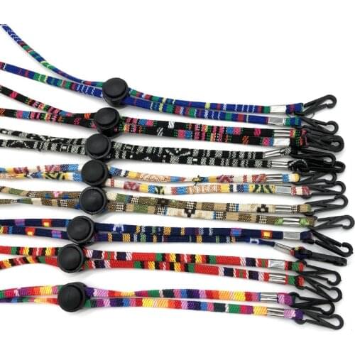 Adjustable Face Mask Hanging Rope Face Mask Lanyard Anti-lost Disposable Mask Holder Traceless Ear Hanging Rope Two Hooks