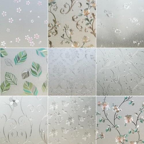 Self Adhesive Window Film Privacy Opaque Waterproof Pvc Bathroom Sticker Glass Mirror Miroir Autocollant Home Decor DE50ZST