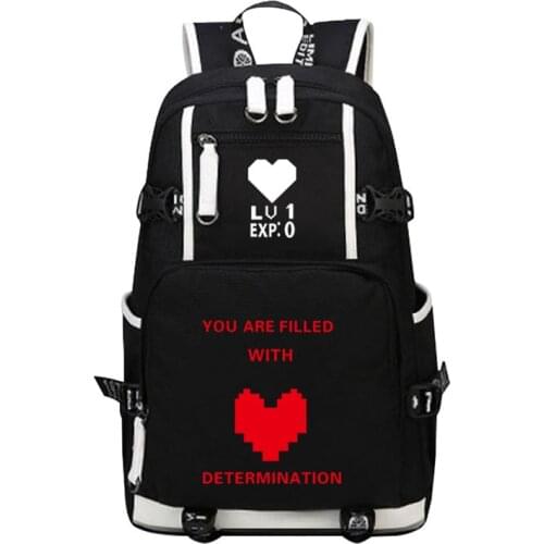 Undertale Sans Papyrus Skeleton Brothers Men Backpack Canvas School Bags Travel Bagpack Laptop Backpack Undertale Mochila