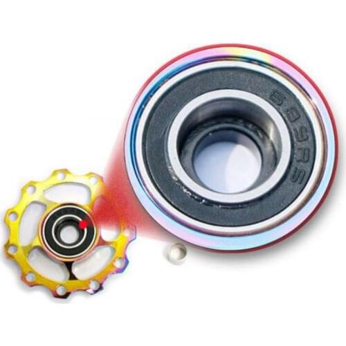 11/13T Colorful Aluminum Alloy CNC MTB Bicycle Rear Derailleur Pulley Wheel MTB Bike Guide Roller Bicycle Part Cycling Accessory