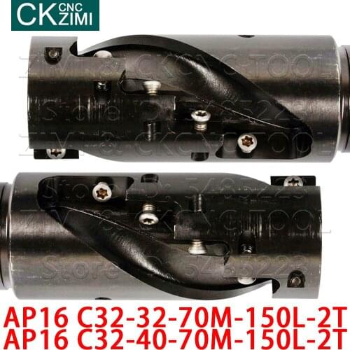 AP16 C32-32-70M-150-2T AP16 C32-40-70M-150-2T corn milling cutter Rough Milling Tool Spiral Cutter for APMT1604 APKT1604 inserts