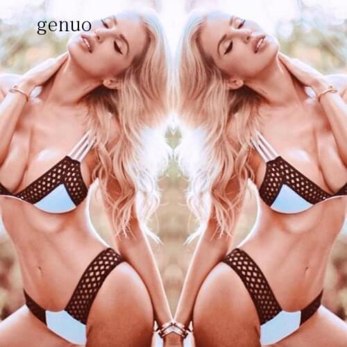 String Mesh Bikini Set High Cut Push Up Swimsuit Sexy Swimwear Triangle Bathing Suit Biquini Brazilian Micro Bikini Set