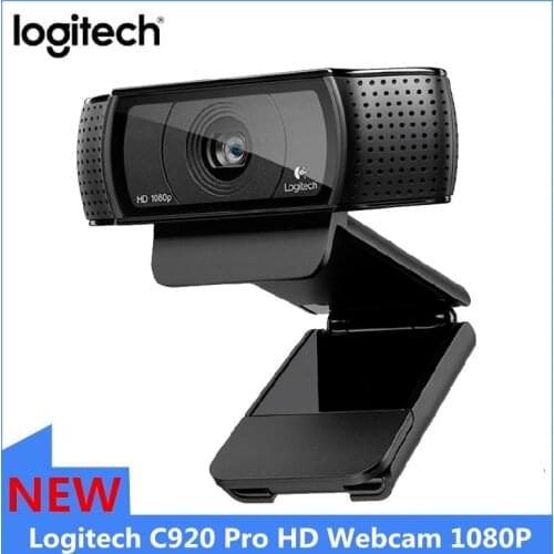Logitech C920 Pro HD Webcam 1080P Widescreen Video Calling Recording Laptop 30fps CameraWeb Cam Auto-Focus Glass Lens Camerea