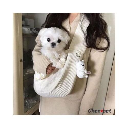 Dog Puppy chihuahua Kitten Breathable Tote Handmade Carrier Outdoor Travel Canvas Single Shoulder Bag Sling Comfort Travel