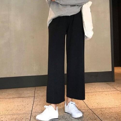 Women pants wid leg Baggy Sports Gray Pants Casual Joggers Wide Leg Streetwear High Waisted Trousers Women