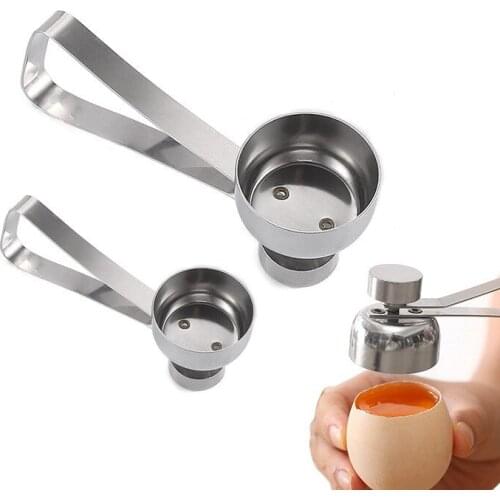 1Pcs 304 Stainless Steel Egg Opener Eggshell cutter Open shell Separator Knock Apparatus Creative Baking Gadgets Kitchen Tools