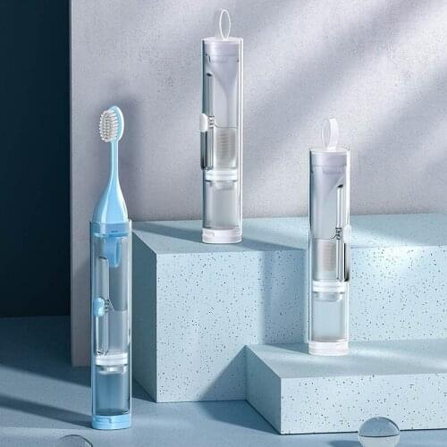 1PC Travel Toothbrush Set Creative Toothbrush Portable Folding Toothbrush Elegant and Hygienic Clean Tools Can Hold Toothpaste