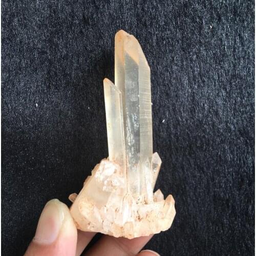 72g Clear Natural Beautiful White QUARTZ Crystal Cluster Specimen