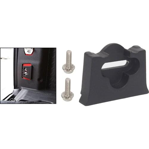 Aluminum Alloy Tailgate Latch Bumper Actuator Limit Block Stop Tailgate Alignment for Jeep Wrangler 2007-2017 Black