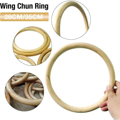 Wing Chun Rattan Ring Natural Wood Rings Wing Chun Kung Fu Wrist Hand Strength Training Equipment Physical Exercise Ring