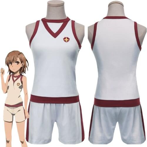 A Certain Scientific Railgun T Misaka Mikoto Cosplay Costume Girls School Uniform Suit Halloween Carnival