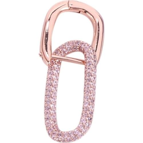 Fashion Retro Earring Chain Shape Rhinestone Single Hoop Earring Jewellery