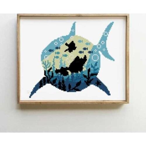 Shark 29-27 Cross stitch kits Cross Stitch Kit Packages Counted Cross-Stitching Kits Cross stich Painting Set