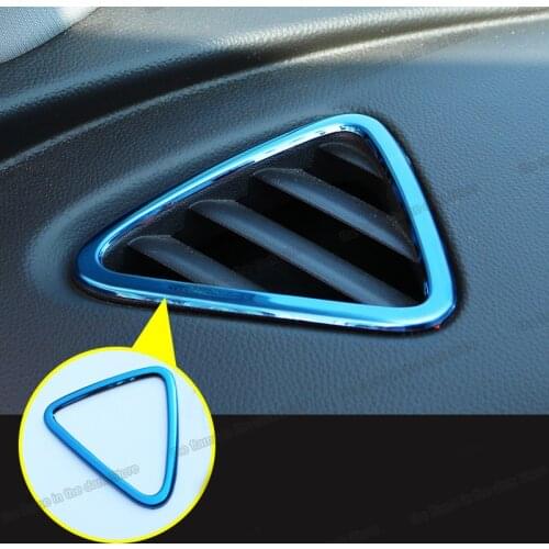 Lsrtw2017 Stainless Steel Car Dashboard Vent Frame Trims for Chevrolet Malibu XL 2012 2013 2014 2015 2016 2017 2018 2019 2020