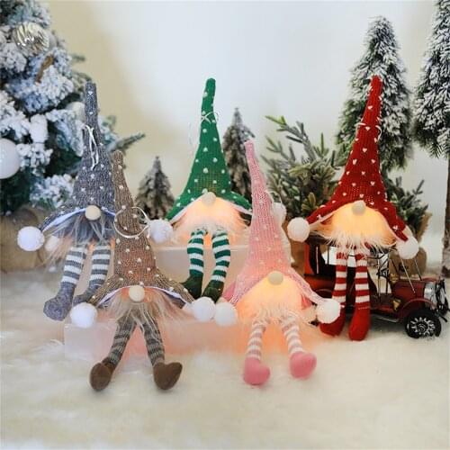 Christmas Daceless Doll Merry Christmas Decorations For Home 2021 Cristmas Ornament Xmas Navidad Natal Gifts Happy New Year 2022
