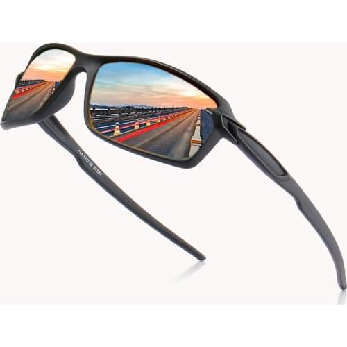 Ultra light Matte Frame Polarized Sunglasses Men/Women UV Protection Sports Goggles Reflective Sun Glasses Eyewear Male Shades