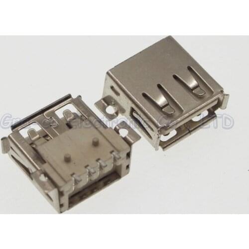 USB port desktop board USB female socket copper down A Type SMT USB Connector