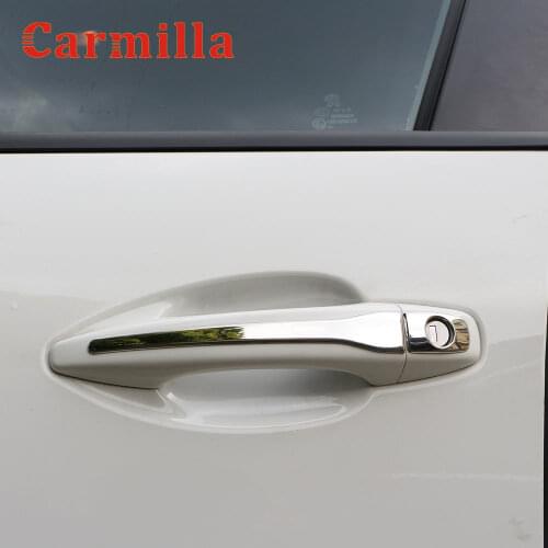 Stainless Steel Car Door Handle Protection Cover Sticker for Peugeot 208 2008 3008 207 308 407 for Citroen C4 C6 Accessories