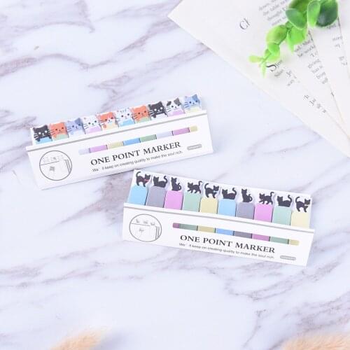 1pcs Kawaii Stationery Memo Pad Bookmarks Creative Cute Animal Sticky Notes School Supplies Paper Stickers