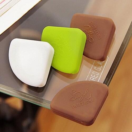 4pcs Table Corner Protection Baby Safety Corner Protector Silicone Children Furniture Corner Protectors Table Edge Guard Cover