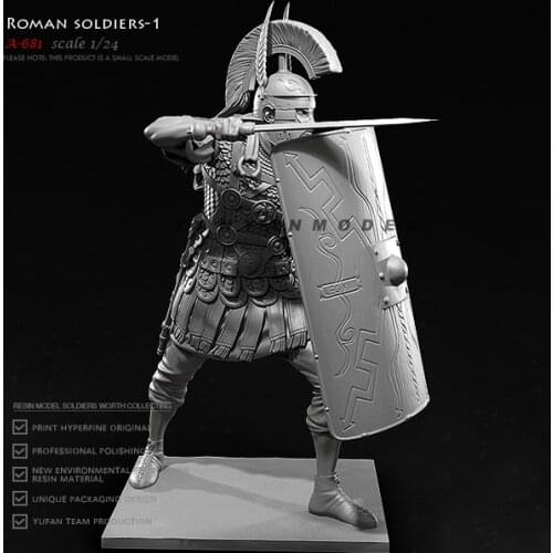 75mm 1/24 Resin model kits figure colorless and self-assembled A-681