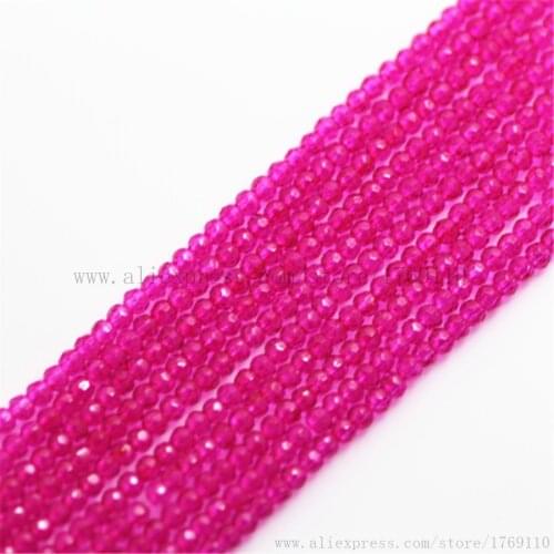 Isywaka Rose Color 1800pcs 2mm Rondelle Austria faceted Crystal Glass Beads Loose Spacer Round Bead for Jewelry Making