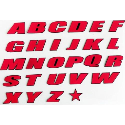 PVC Car Letter stickers English letters and numbers Sticker Logo Car tire Stickers Auto Accessories Stickers