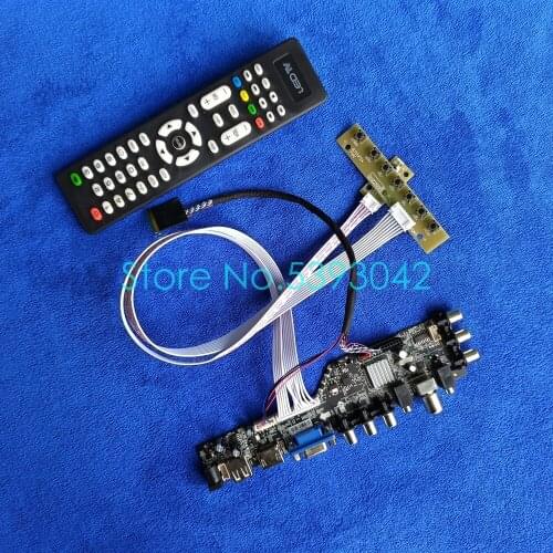 DVB 40-Pin USB VGA AV display drive board kit 1366*768 For LTN156AT14/LTN156AT15/LTN156AT17/LTN156AT19 LVDS signal digital