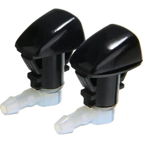 2 Pcs Black Plastic Car Right and Left Side Window Windshield Washer Spray Nozzle For Dodge Durango 2011-2019