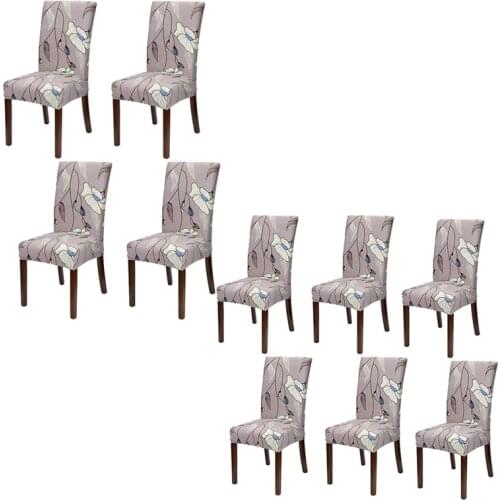 Dining Room Chair Covers Set,Stretch Removable Washable Protector Chair Slipcovers for Dining Room,Hotel,Flower