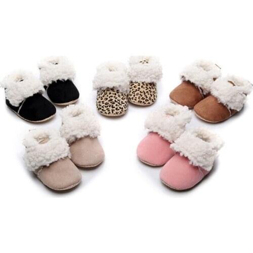 New Winter For Child Kid Girl Boy Snow Boots Comfort Thick Antislip Short BootsFashion Cotton Solid Padded Shoes
