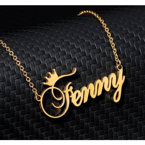 Personalized Name Custom Necklace Varies Style Custom Zodiac Blessing Letter Customized Necklace Anime Nameplate Bracelet Chain