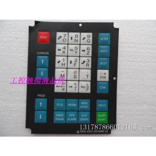 FANUC operation panel button mask A98L-0001-0518#M02 mask