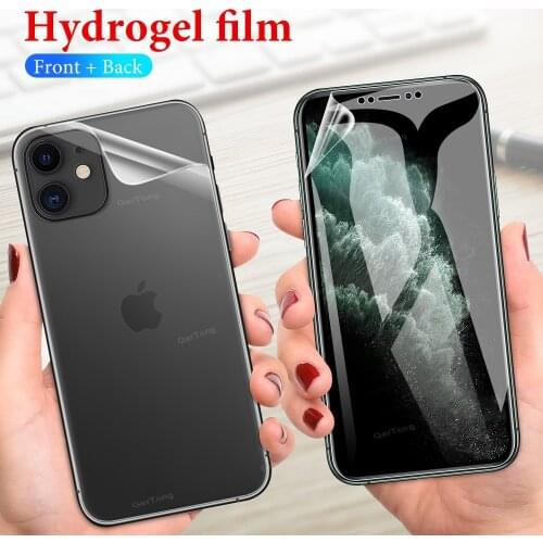 Front Back Full Cover Screen Protector For iPhone 11 Pro Max 2019 Soft Hydrogel Film Ultra Thin Soft Glass For iPhone 11 Mobile