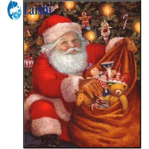 Full Square Diamond Christmas, santa claus, gifts 5D DIY Diamond Painting 3D Embroidery Cross Stitch Rhinestone Painting Decor