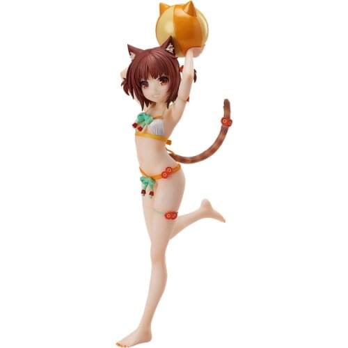 Pre-Sale 14Cm Nekopara Azuki Sexy Swimsuit Modelling Anime Action Figure Peripherals Pvc Hand-Made Collection Toys Model New