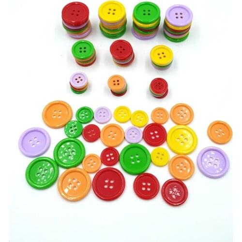 Sewing Plastic Resin Round Button For Sewing DIY Crafts Scrapbooking Handmade Ornament